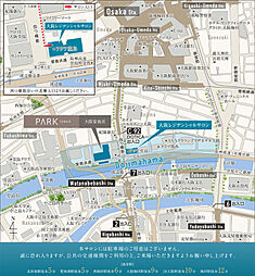 パークタワー大阪堂島浜 モデルルーム案内図