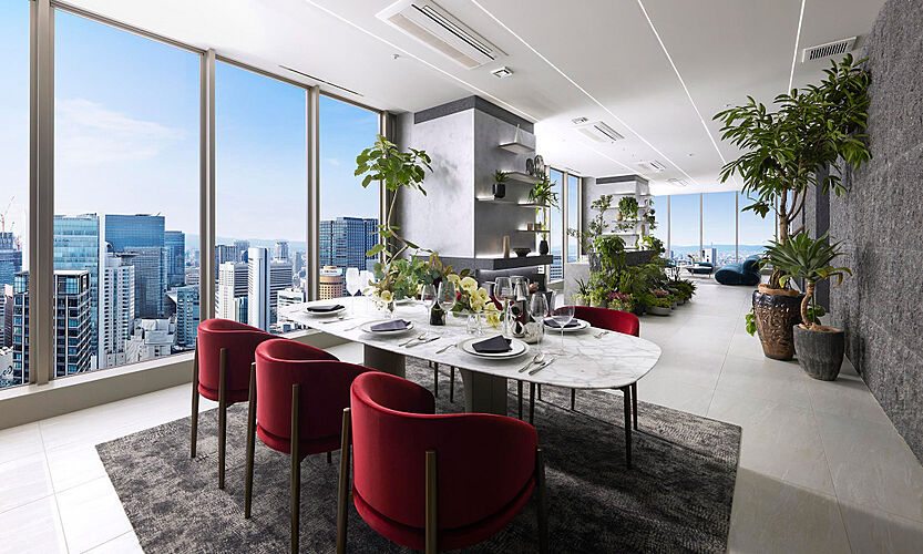 パークタワー大阪堂島浜 リビング・ダイニング［P-200Aneタイプ］