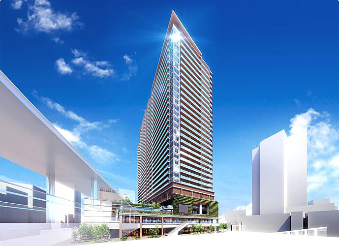 パークシティ小岩　ザ　タワー 外観完成予想CG