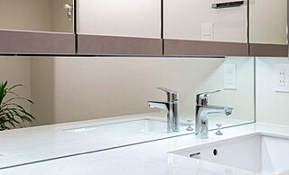 パークホームズ池下 三面鏡下部ミラー貼り