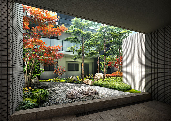 レジデンス　ザ　京都東山大和大路 赤松の庭完成予想図