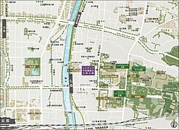 レジデンス　ザ　京都東山大和大路 現地案内図