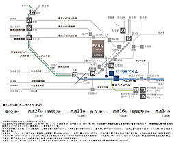 パークタワー品川天王洲 アクセス図