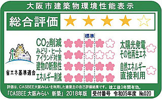 パークタワー大阪天満橋 大阪市建築物環境性能表示