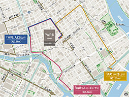 パークホームズ日本橋人形町三丁目 アクセス図
