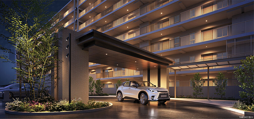 パークホームズ伊丹稲野ガーデンスクエア ステーションゲート 外観完成予想CG