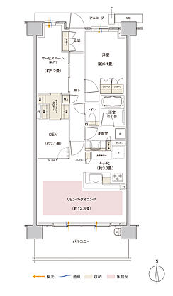 パークホームズ伊丹稲野ガーデンスクエア ステーションゲート 間取り 69Ab【MENU PLAN2】