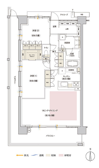 タイプ：85Ab【MENU PLAN2】