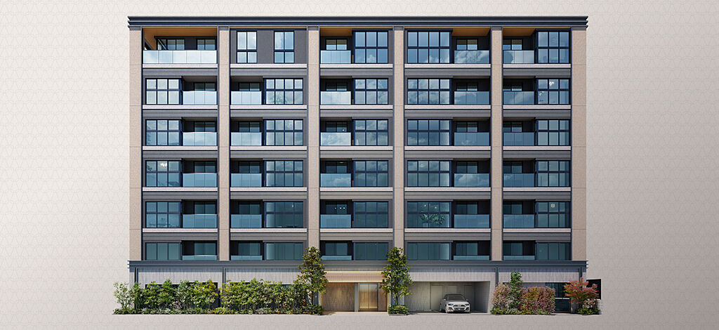 パークホームズ錦糸町北斎通り 外観完成予想CG　