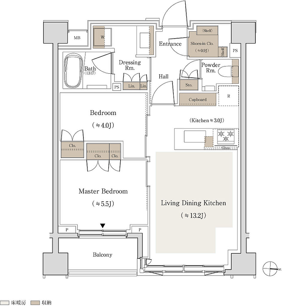 パークホームズ錦糸町北斎通り 間取り B3