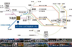 パークホームズ下北沢ガーデン アクセス図