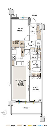 パークホームズ下北沢ガーデン 間取り D1