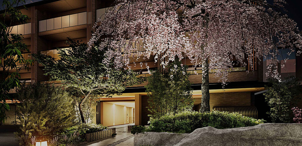 ザ・パークハウス 京都聖護院 エントランスアプローチ完成予想CG