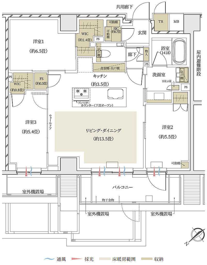 ザ・パークハウス 文京白山レジデンス 間取り N2