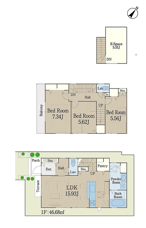 1号棟
価格： 4874万円間取り： 3LDK土地面積： 100.05m2建物面積： 100.79m2