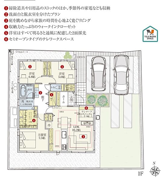 間取・外構植栽図は設計図書を基に描き起こしたもので実際とは多少異なる場合があります。 LDの家具は価格に含まれますが、その他の家具・家電・備品・車等は価格に含まれません。