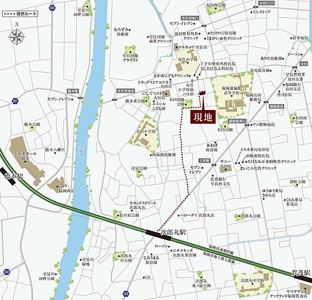 ※付近案内図