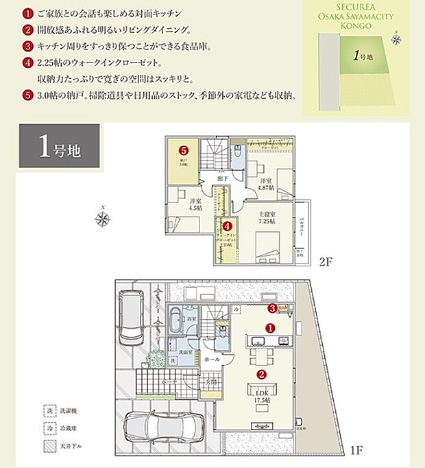 ［プラン図］※図面に基づいて描いているのでプラン及び外構・植栽については、実際とは多少異なる場合があります。また、車・家具・家電・備品等は販売価格に含まれません。