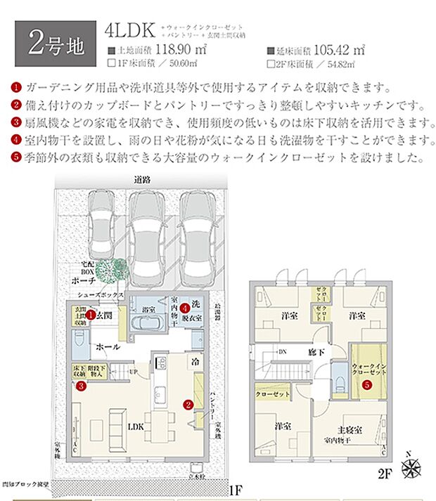 ［プラン図］※図面に基づいて描いているのでプラン及び外構・植栽については、実際とは多少異なる場合があります。また、車・自転車・家具・家電・備品等は販売価格に含まれません。