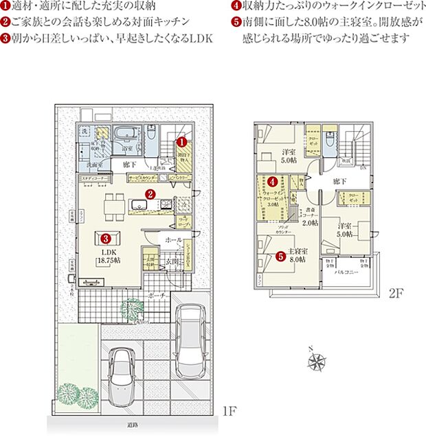 ［プラン図］※図面に基づいて描いているのでプラン及び外構・植栽については、実際とは多少異なる場合があります。また、車・家具・家電・備品等は販売価格に含まれません。