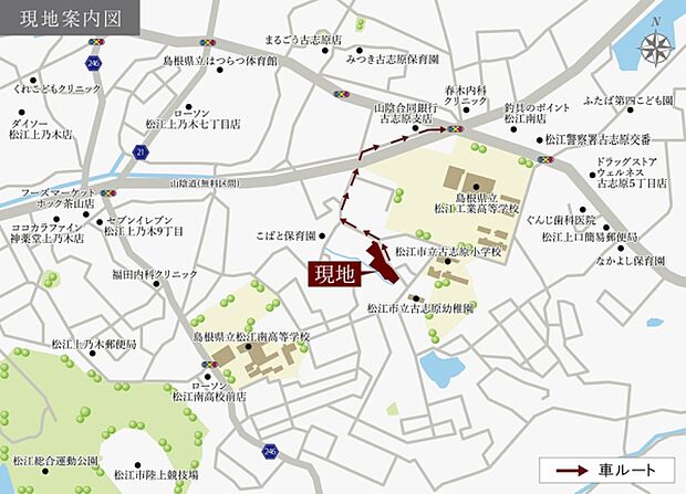 ※付近案内図