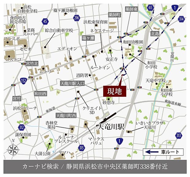 ※付近案内図