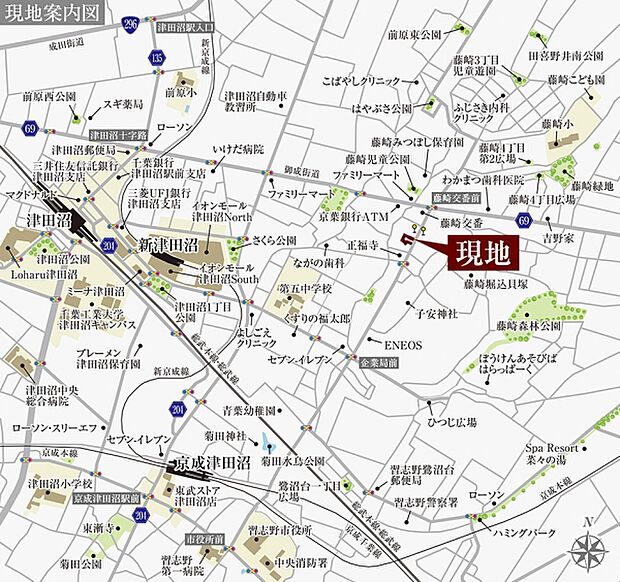 ※付近案内図