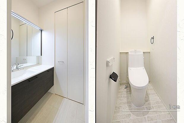 【1号地 洗面室】1号地