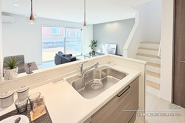 【2号地 キッチン】2号地