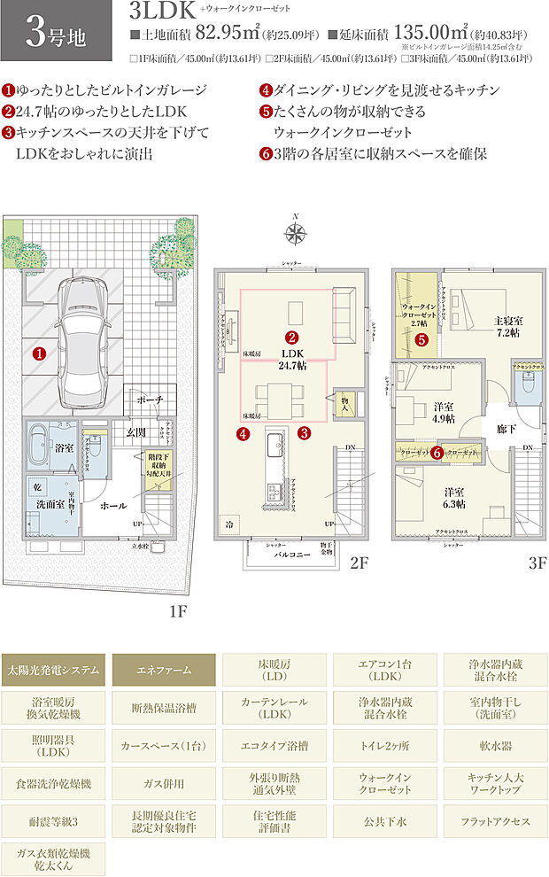 【3LDK】間取・外構植栽図は設計図書を基に描き起こしたもので実際とは多少異なる場合があります。 家具・家電・備品・車等は価格に含まれません。