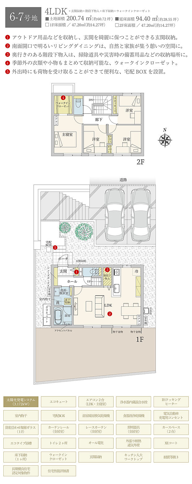 【4LDK】間取・外構植栽図は設計図書を基に描き起こしたもので実際とは多少異なる場合があります。 家具・家電・備品・車等は価格に含まれません。
