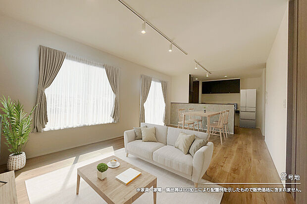 【2号地 リビング】2号地