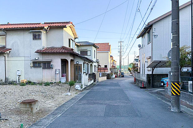 【1号地 前面道路含む現地写真】1号地