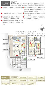 間取・外構植栽図は設計図書を基に描き起こしたもので実際とは多少異なる場合があります。 家具・家電・備品・車等は価格に含まれません。 