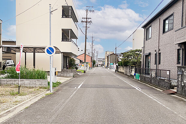 【1号地 前面道路含む現地写真】1号地