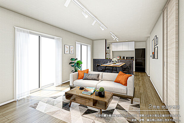 【2号地 リビング】完成予想図