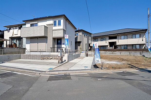 【3号地 その他現地】敷地面積40坪超!日当たり良好です。 幅員4.9m~6.6mでゆとりがあります。