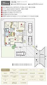 間取・外構植栽図は設計図書を基に描き起こしたもので実際とは多少異なる場合があります。 家具・家電・備品・車・自転車等は価格に含まれません。 