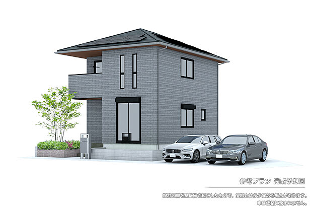 【1号地 建物プラン例（パース・外観）】1号地