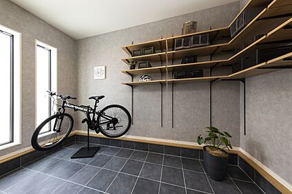 【施工例：土間スペース】