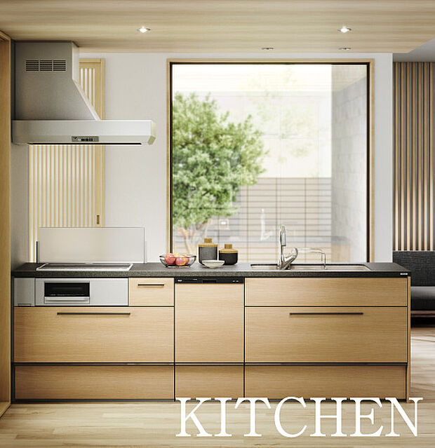 【KITCHEN】キッチン、お風呂、洗面台の3点セットはTakara standardと、TOCLASの2社からお選びいただけます。