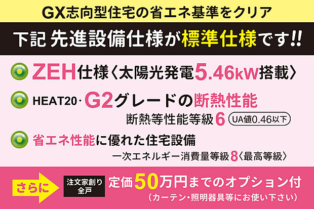 【先進設備仕様が全戸無料標準】