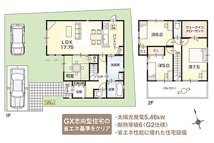 【ZEH仕様 + G2グレード仕様付】（外構工事付、消費税込） 