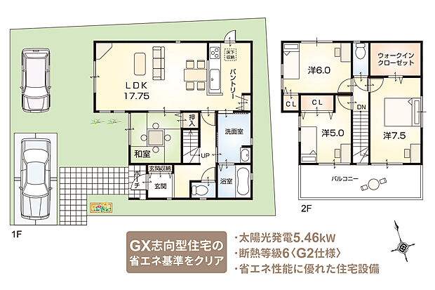 【4LDK】【ZEH仕様 + G2グレード仕様付】（外構工事付、消費税込）