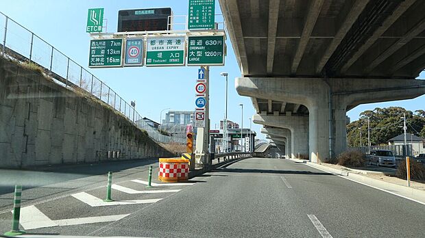 福岡都市高速「堤」IC(約3,200m)