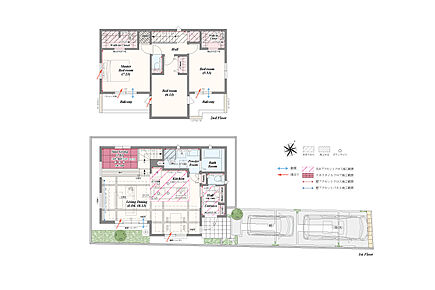 3LDK＋ステアリビング＋土間収納＋パントリー＋リネン庫＋2ウォークインクローゼット 