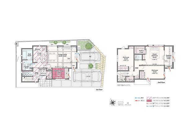 【3LDK（2・4LDK対応可※別途有償）】3LDK（2・4LDK対応可※別途有償）＋土間収納＋パントリー＋リネン庫＋ランドリーコーナー＋ウォークインクローゼット
