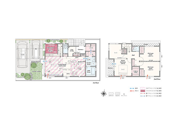 【3LDK(2・4LDK対応可※別途有償)】3LDK(2・4LDK対応可※別途有償)+ステアリビング+土間収納+パントリー+リネン庫+ウォークインクローゼット