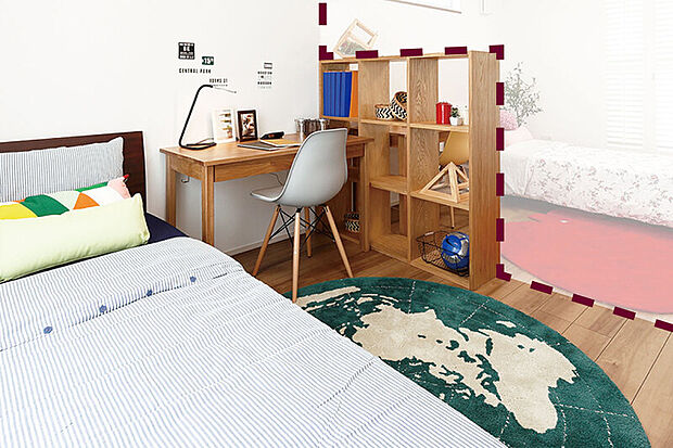【【最大2階4部屋対応可能】】壁の追加を行うことで2階4部屋に変更可能。様々なライフスタイルに対応した便利な設計です。※壁の追加工事は、別途有償対応です。※写真はイメージです。