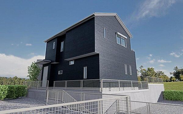 ネイビーの深みとメタルカラーのシャープさが絶妙に調和した外観。静かに個性を主張する、上質な雰囲気を纏ったダルトン仕様の一邸。
※一部仕様は実際のものと異なります。